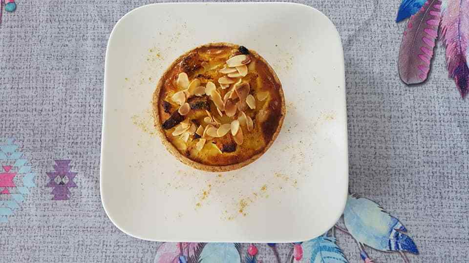 Quiche poulet/ananas au curry