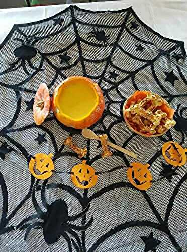Soupe potimarron et ses os en pâte feuilletée (Halloween)