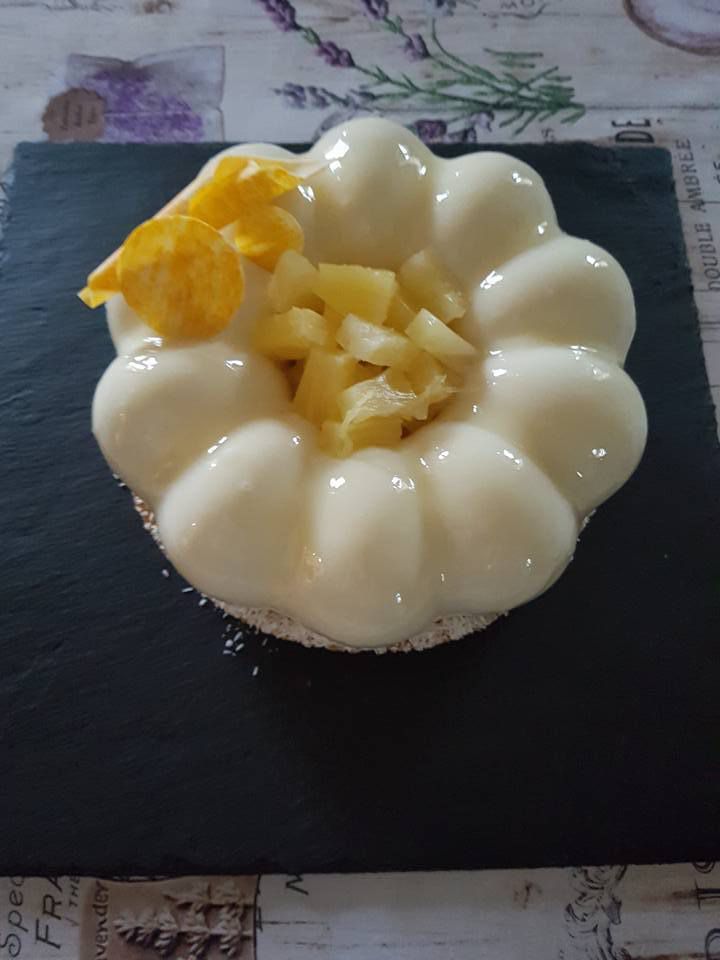 Tarte entremet Pina colada