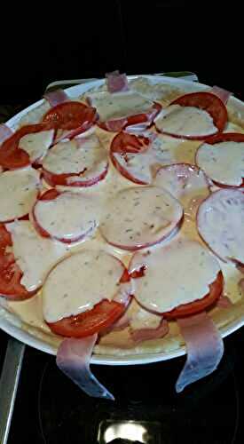 Tarte tomate jambon
