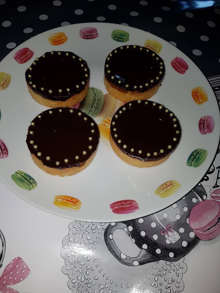 Tartelettes chocolat pistache/amande