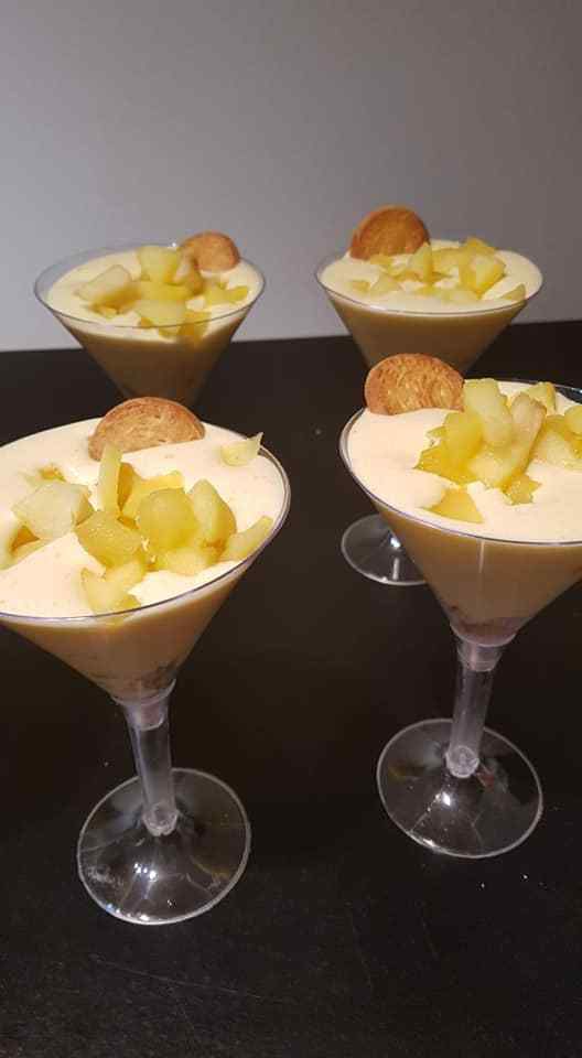 Tiramisu pommes/ biscuits bretons ( verres Thouy)