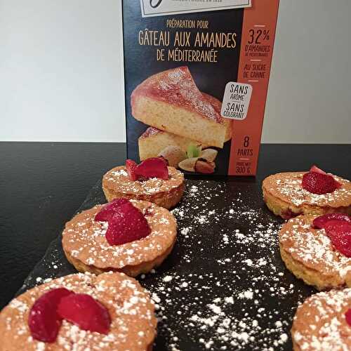 Gâteau aux amandes et fraises Boutique JOCK  bordeaux