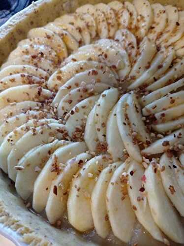 Tarte aux pommes.