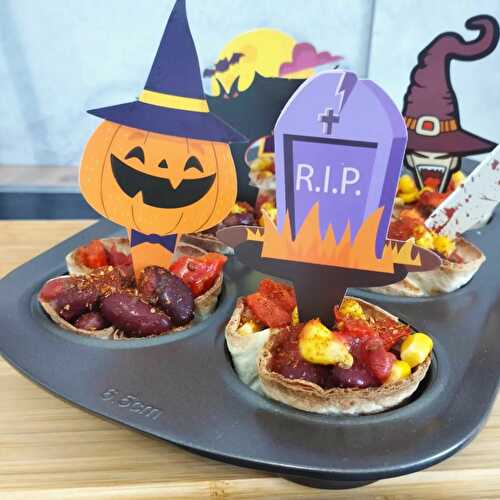 Moule pyrex halloween ( tortilla cups )