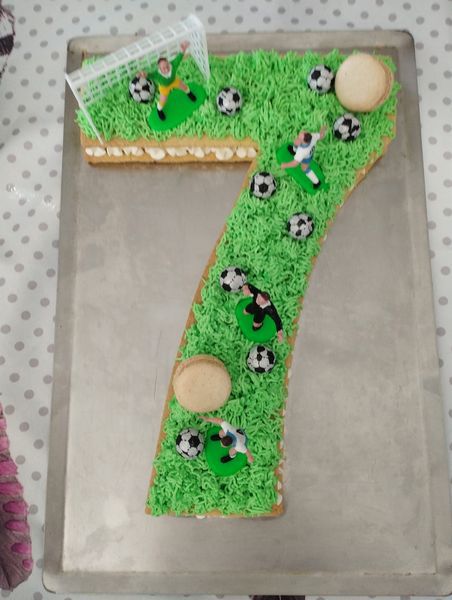 Number cake 7ans ( foot)