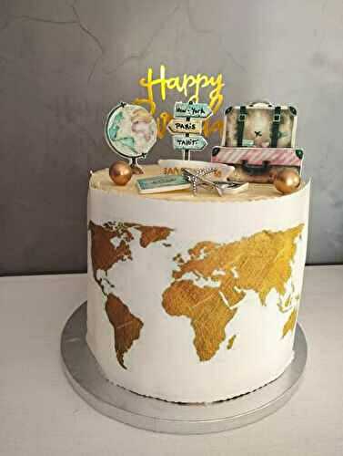 Thème voyage Cake design