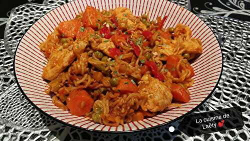 Nouilles Chinoises au poulet et aux légumes 💖 - La cuisine  de Laëty