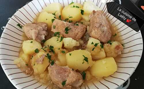 Porc au Cidre et aux pommes avec ses Pommes de Terre