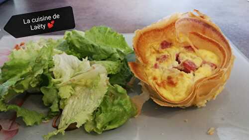 Quiche jambon / Cancoillotte sur feuille de brick 🥧🥮