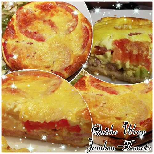 Wrap Quiche Jambon - Tomate 🍅 - La cuisine  de Laëty