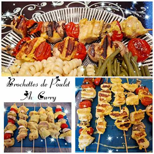 Brochettes de Poulet au Curry