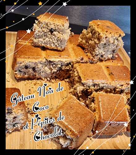 Gâteau Noix de Coco et Pépites de Chocolat