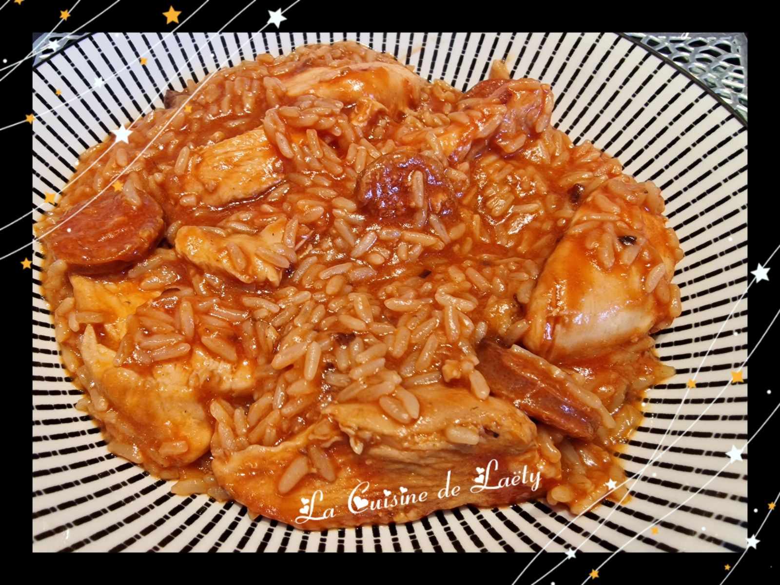 Riz à la sauce tomate au Poulet et au Chorizo