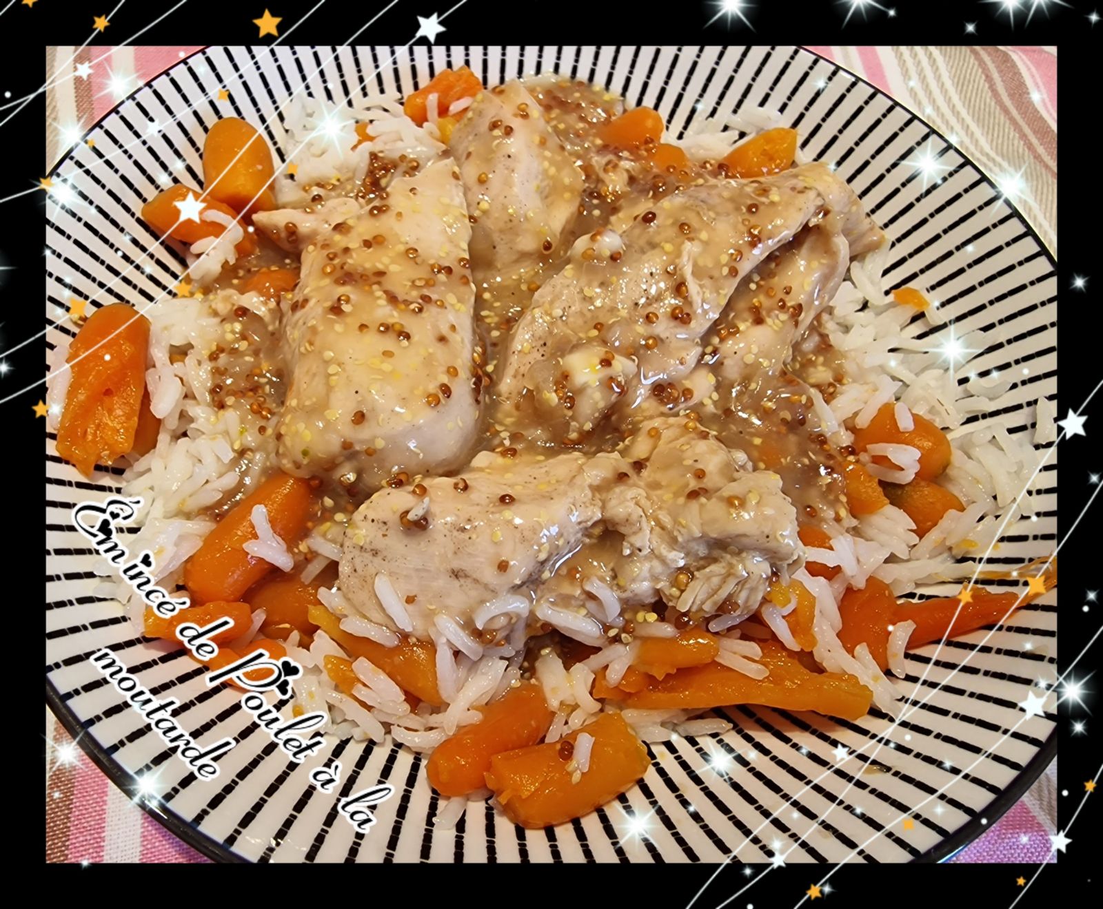 Emincé de Poulet à la moutarde