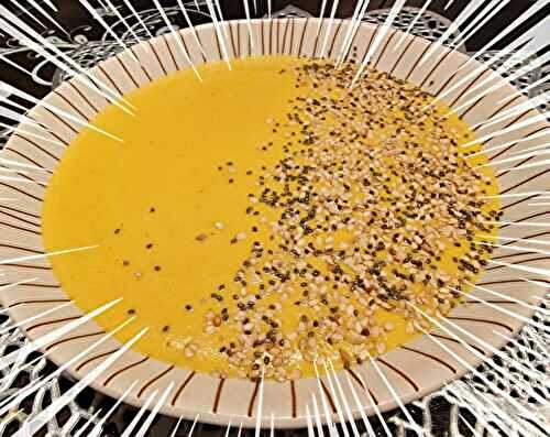 Velouté de Carottes et Lentilles Corail au Chèvre