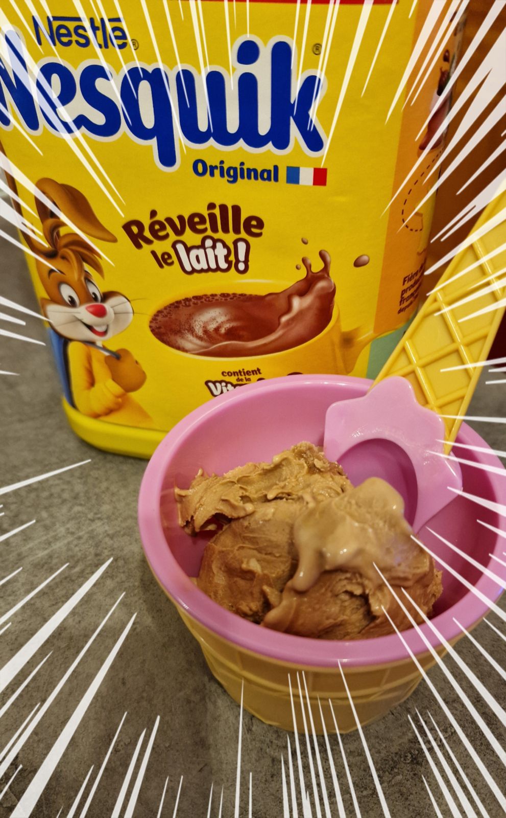 Glace Nesquik à la Ninja Creami