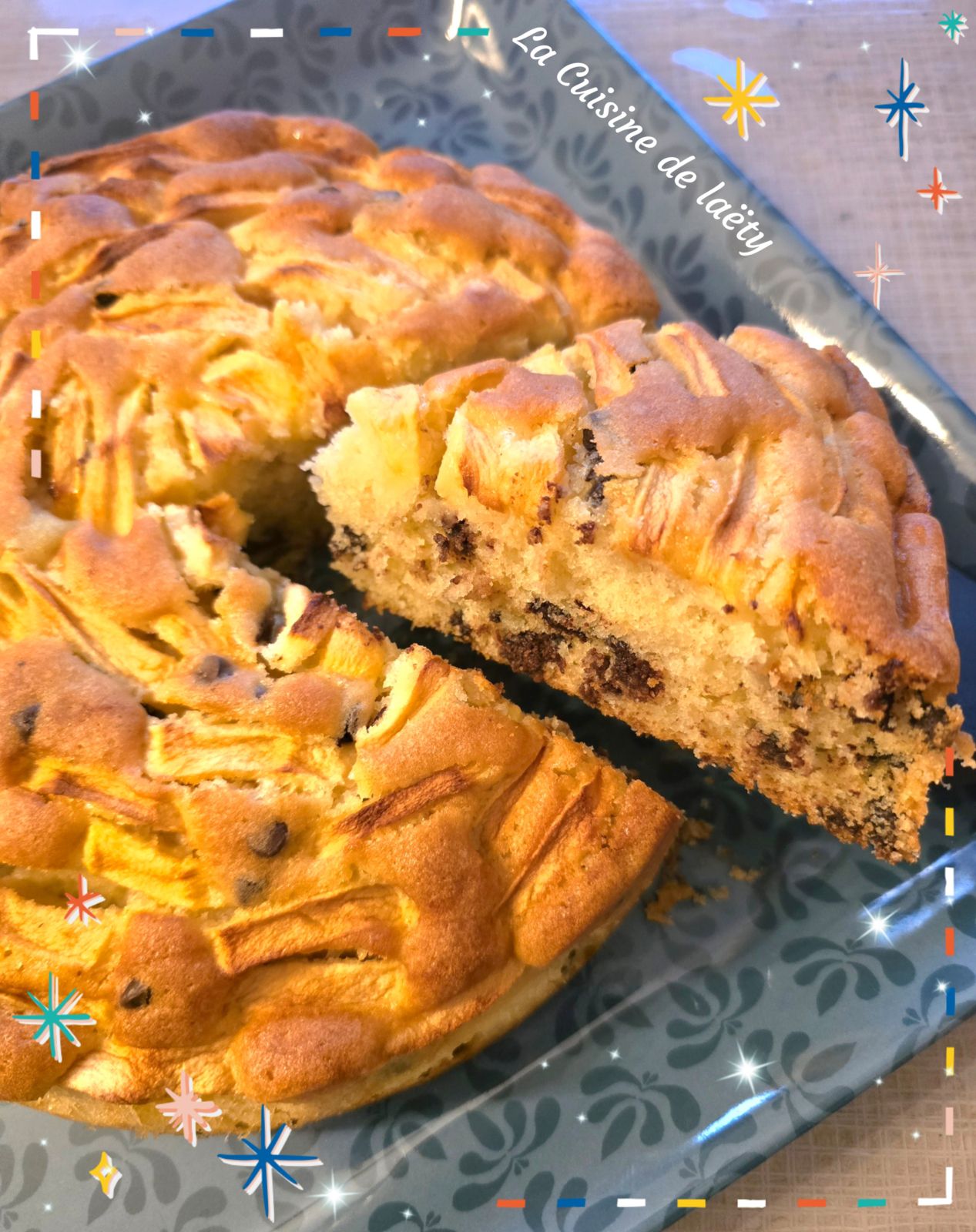 Gâteau aux Pommes et aux Pépites de Chocolat