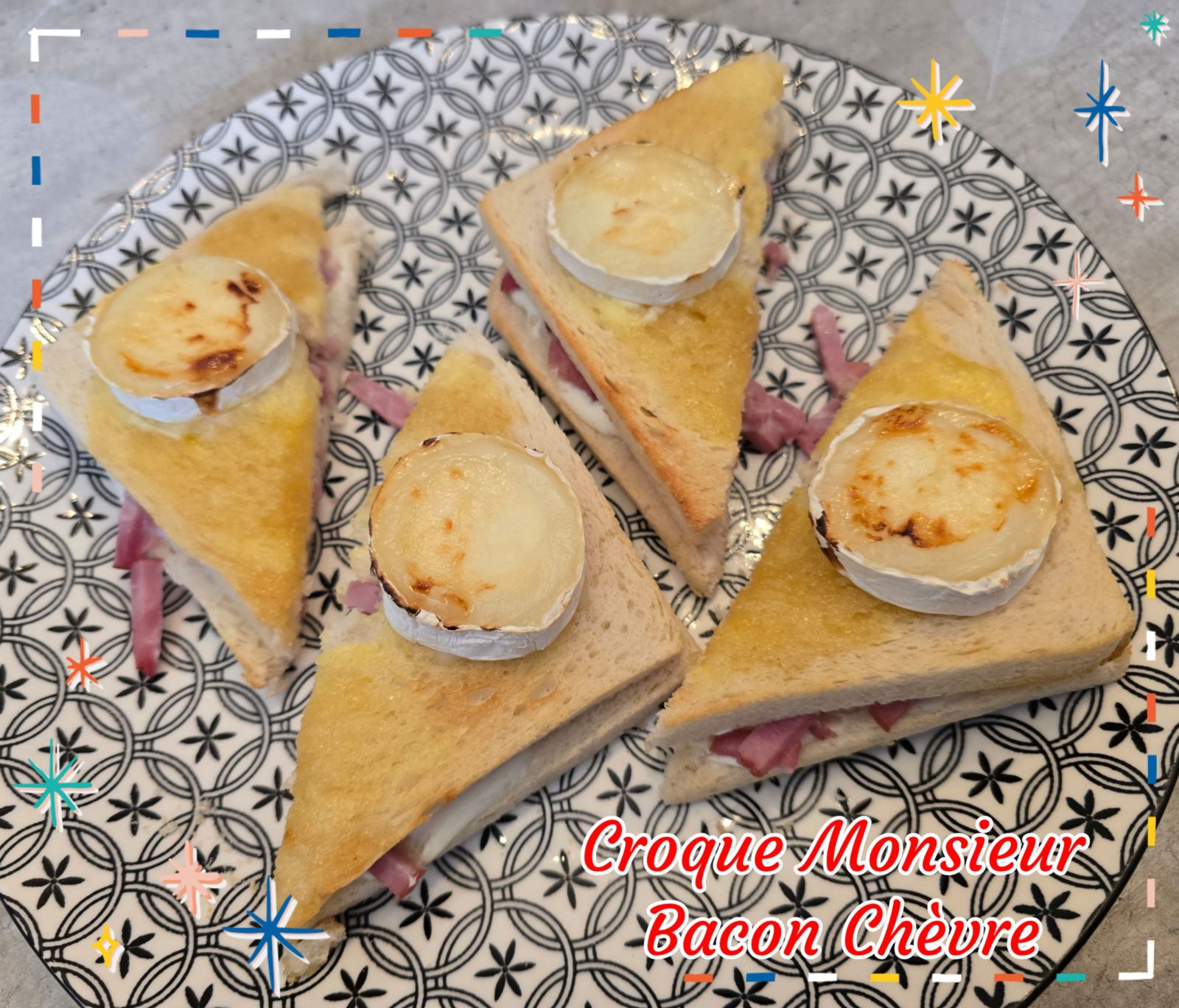Croque Monsieur Bacon / Chèvre