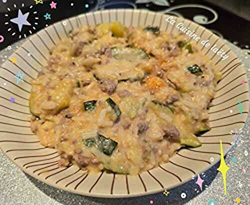 One Pot Rice Courgettes et Boeuf au Curry