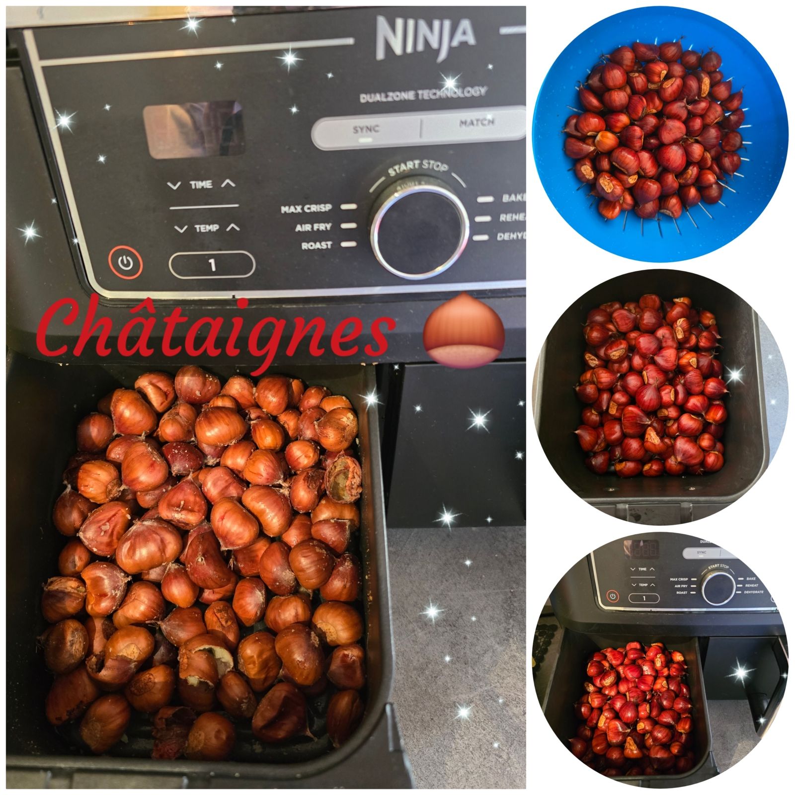 Châtaignes à la Ninja Air Fryer