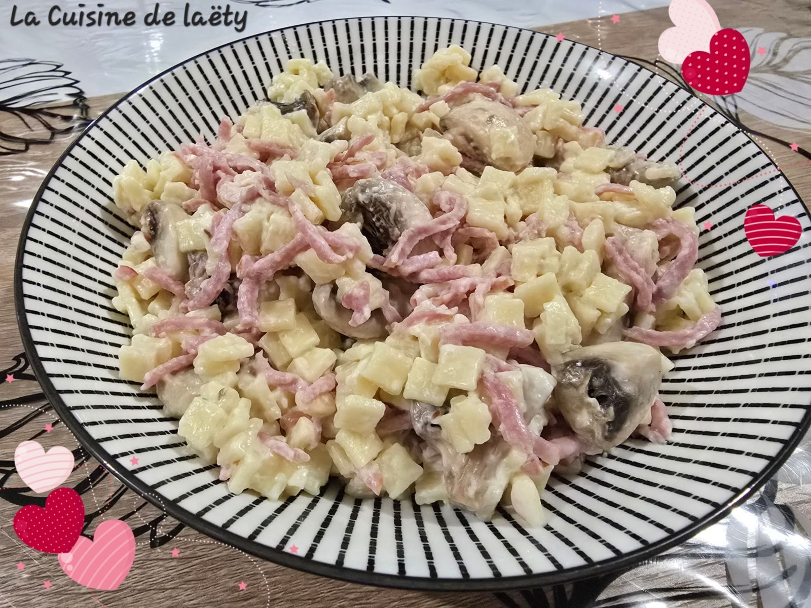 Crozets au Jambon  et Fromage à Tartiner