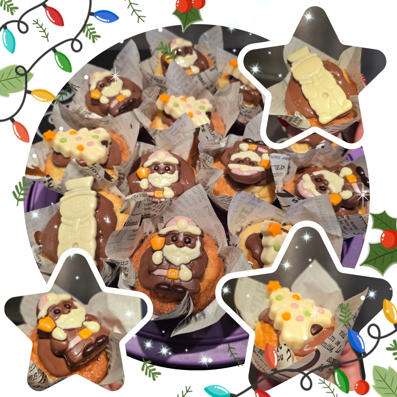 Muffins Gourmands de Noël