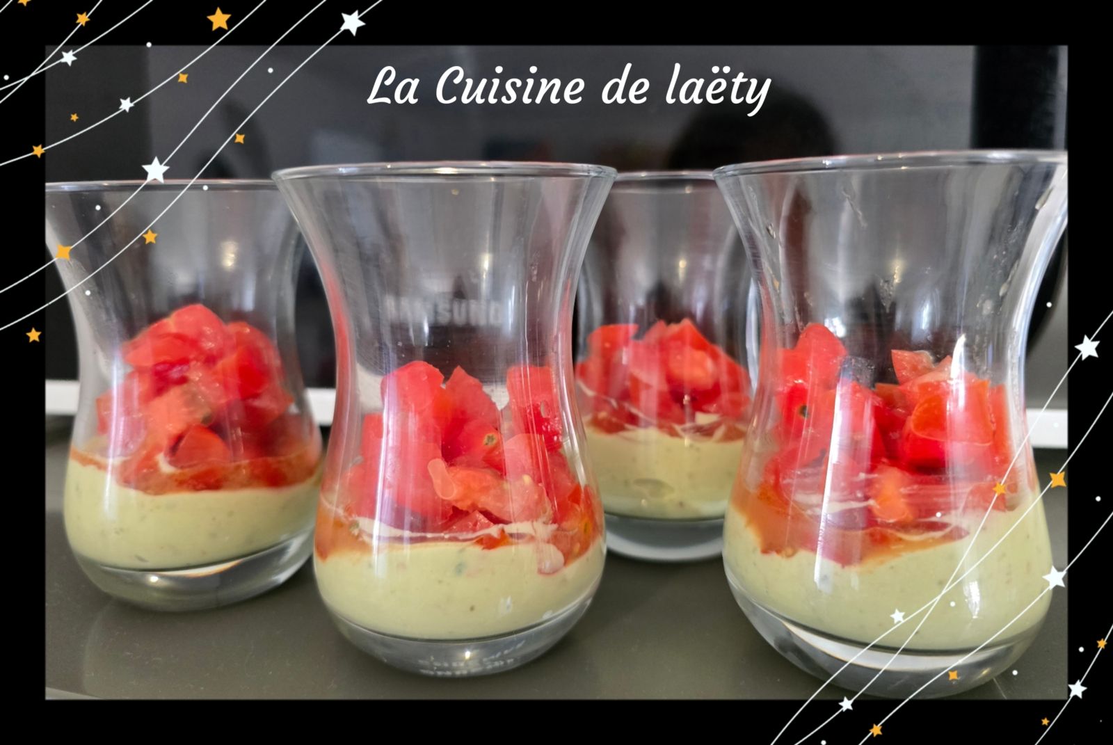 Verrines Guacamole Tomates Sauce Tomates séchées