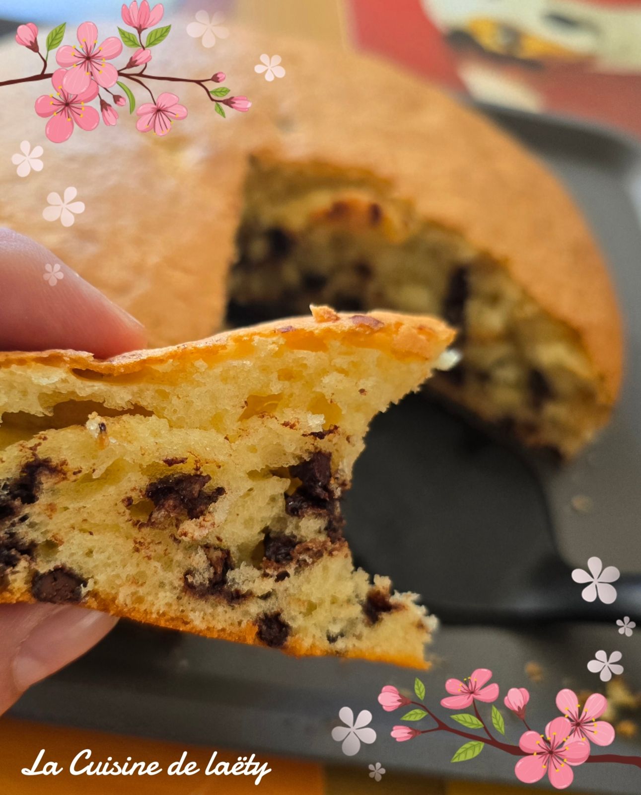 Gâteau au yaourt aux pépites de chocolat