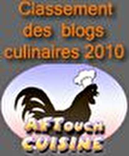 Concours de blogs culinaires AFTouch cuisine