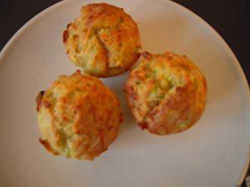 Muffins courgette et gruyère râpé