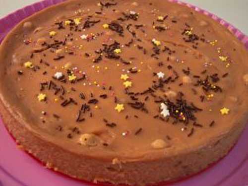 Recette cheesecake chocolat au lait aux noisettes