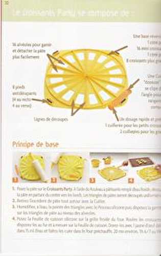 Recettes et utilisation du croissant party TUPPERWARE