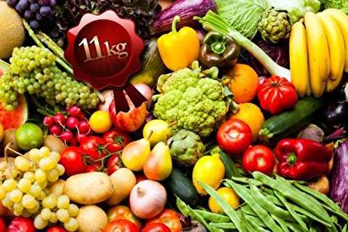Un bon plan Groupon : 11kg de fruits et légumes