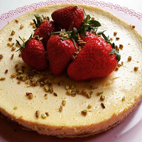 Cheesecake vanille et fraises
