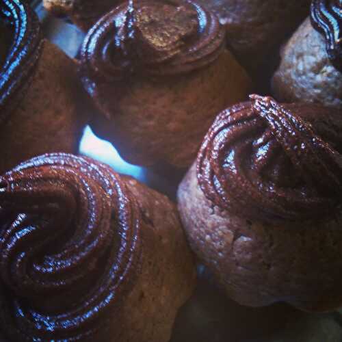 Cupcakes tout chocolat (sans beurre et sans huile)