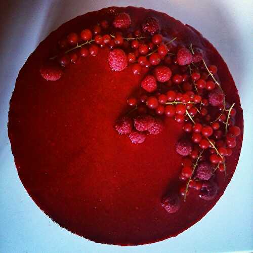 Entremet chocolat framboise