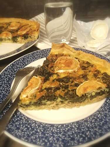 Quiche épinards, thon et chèvre