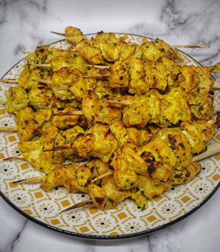 Brochettes de Poulet marinées