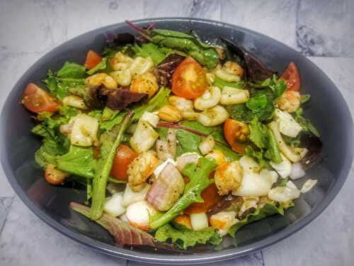 Salade calamar et crevettes