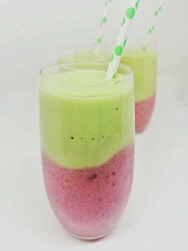 Smoothie avocat framboise