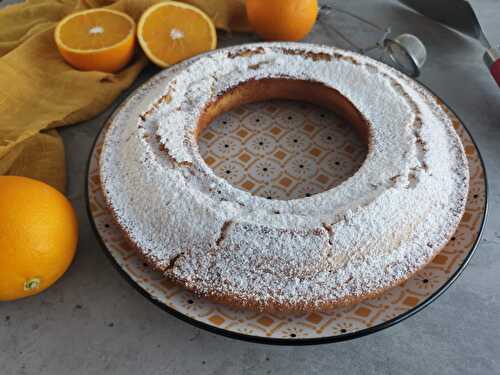 Gâteau sans oeufs ni beurre ni lait à l'orange