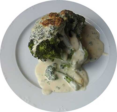 Brocoli à l’ail et au parmesan, rôti au four