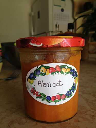 Confiture d'abricot sans sucre