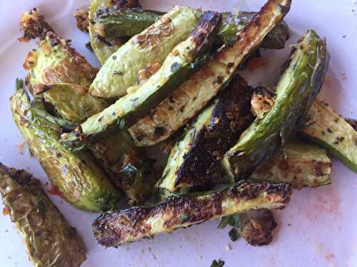 Courgettes au parmesan au four