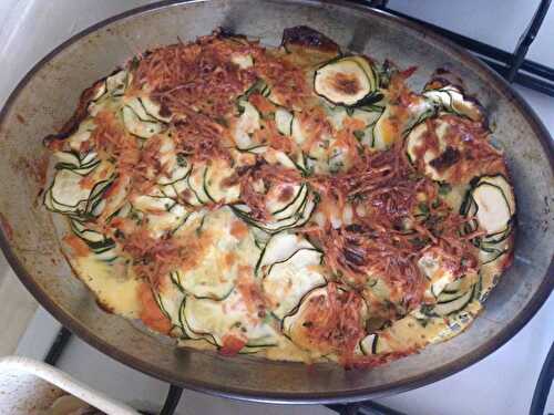 Gratin de courgettes au saumon et quinoa - La Cuisine de Mamie Tho