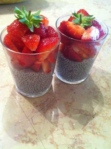 Pudding de chia à la Fraise