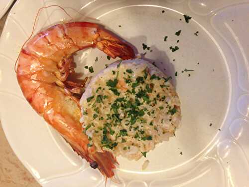 Risotto crémeux aux crevettes