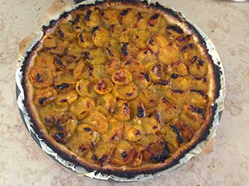 Tarte aux prunes jaunes