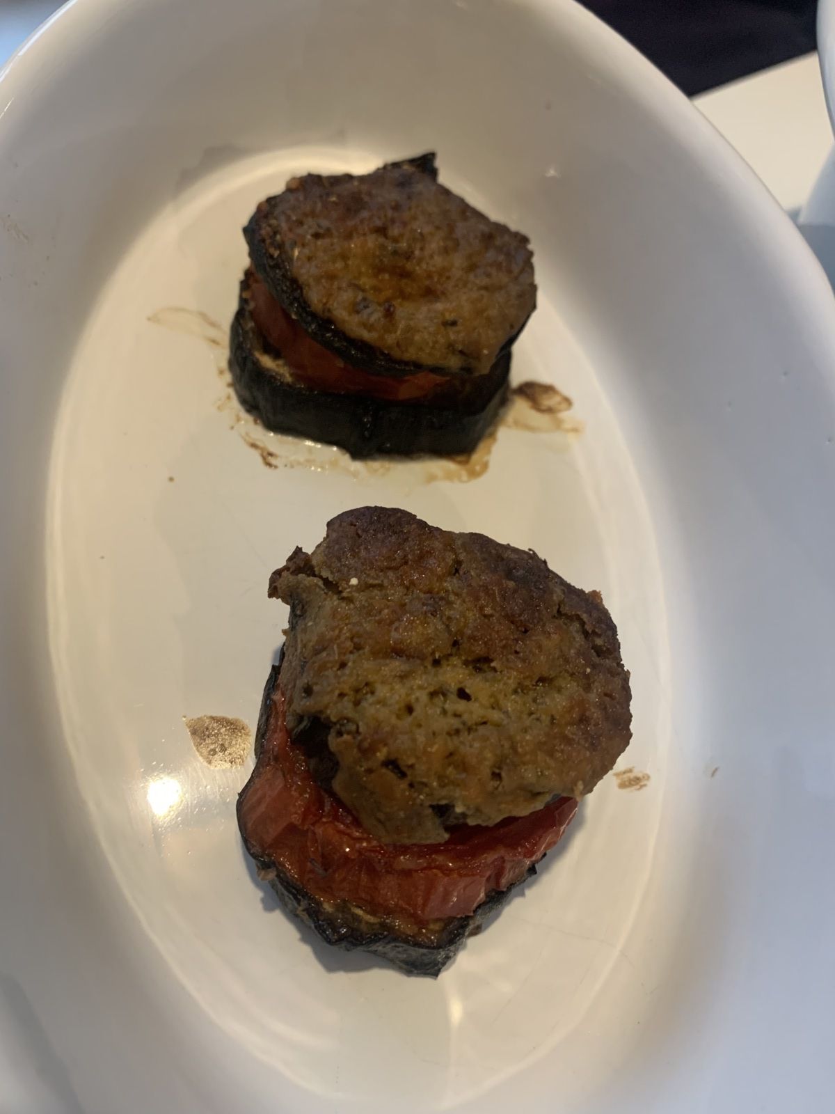 Croque aubergines - tomates